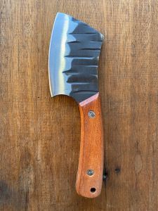 Pangcucina Carbon Steel Forged Axe utility kitchen/outdoor knife