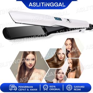 Catokan Rambut 44mm NEW 2in1 Keriting Pengeriting Rambut Dengan Layar LCD Pengunci Cerdas General PTC Hair Straightener Keriting Pengeriting Rambut Dengan Layar  multi-level penyesuaian suhu pemanasan cepat belat/catokan rambut