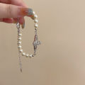 Empress Dowager Cixi Pearl Bracelet High Version Saturn Pearl Full Diamond European and American Light Luxury Niche Design High-end Feel. 