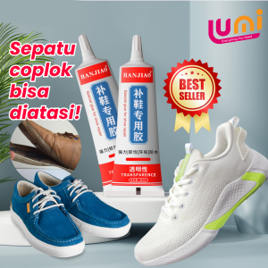 Lem sepatu hanjiao super kuat tahan air cepat kering perekat kerajinan kulit Adhesive Penambal Sol Sendal Sandal Sepatu Olahraga