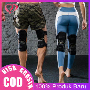 1 Buah Berlari Bungkus Cocok untuk Lutut Kiri dan Kanan Dukungan Sendi Lutut Pad Bernapas Non-slip Lift Pain Relief untuk Lutut Power Pegas Stabilizer Lutut Booster untuk Orang Tua