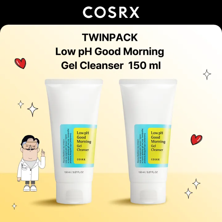 [TWINPACK] COSRX Low pH Good Morning Gel Cleanser 150 ml