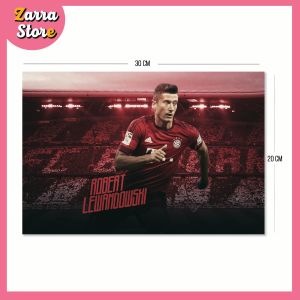 Hiasan Dinding Poster Robert Lewandowski/ Wall Decor Messi/ Poster Kayu / Hiasan Minimalis / Hiasan Dinding / Hiasan Rumah / Hiasan Kamar / Dekorasi Rumah / Dekorasi Poster kayu Robert Lewandowski 01