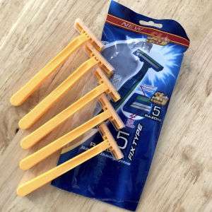 Máy Cạo Râu Mini 6 Lưỡi Bỏ Túi Sạc Nhanh Chống Nước Gồm 6 Lưỡi Dao Kép Siêu Bền Nhỏ Gọn