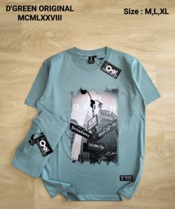 T shirt Kaos Pria Distro Oblong Lengan Pendek Cowok Terbaru Bahan Katun Tebal Keren