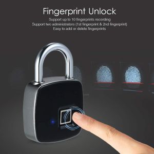 Intelligent Smart Fingerprint Security Lock Bio-metric Portable Waterproof Padlock 🔐 高智能防水指纹挂锁