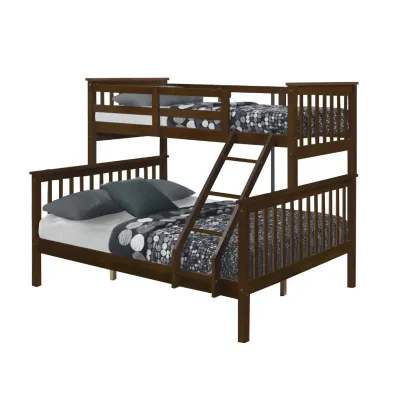 Living Mall Stella Series Solid Rubber Wood Bunk Bed in 14 Designs