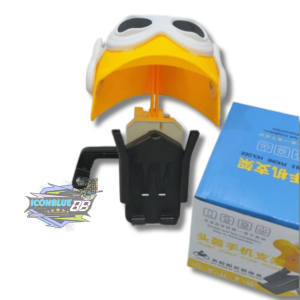 iconblue88 Dudukan Stand Holder HP Motor Spion Model Topi Helm Tanduk Pelindung Matahari dan Hujan universal