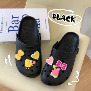 Mainland Sandal Jelly Baim Motif  Sendal Slip On Karet Sandal Selop Sepatu Sendal Baim Wedges Platform Wanita Model dengan Aksesoris HSN128