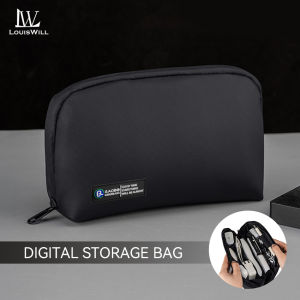 LouisWill Digital Storage Bag USB Cable Storage Bags Multifunctional Travel Organizer Electronic Gadget Bag Multi Layer Organizer Bag Accessories U Disk Hard Drive Headset Accessories Storage Bag