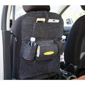【🇵🇭Ready Stock】Car Auto Seat Back Organizer Multi Pocket Storage Bag with Car Meal Tray Storage Organizer