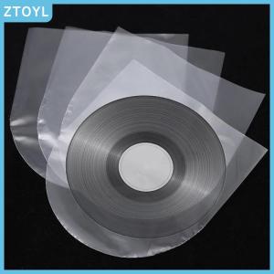 ZTOYL  50Pcs 7 10 12 Inch Clear Vinyl Record Protecter LP Record Plastic Bag Anti-static Record Inner Sleeves Packaging Bag Clear Cover