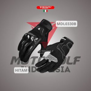 Motowolf Sarung Tangan Motor Premium Bikers Protector Touch Screen Cewe 0330B