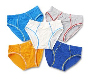 Simply Life - Bamboo - Boys Bamboo Briefs with Contrast Stitching (5-Pack Set)