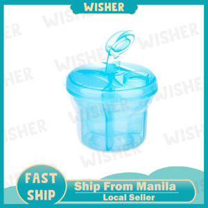 Baby 3-compartment rotating milk powder compartment layered milk powder box baby mother out of the convenient carry storage box