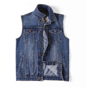 Lesvago 2023 Military Denim Vest Men Outdoors Cotton Multi Pocket Sleevless Jean Jacket Tactical Waistcoat Coat Plus Size 5xl 6xl 7XL