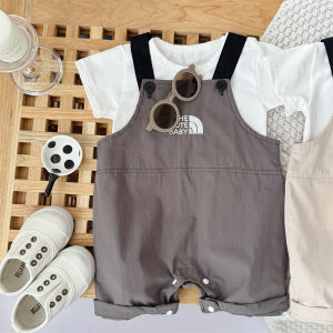 Trendy baby overalls/romper for 0-3 year olds cotton top and pants for boys and girls perfect for summer.