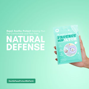 Gentle Paws Protect Me Patch Sticker Anti-Tick and Fleas For Dogs & Cats Plant-Based Lick Safe