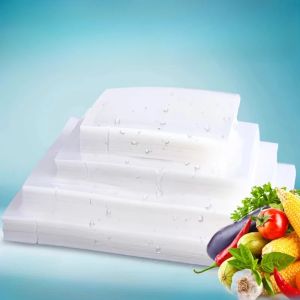 100Pcs Clear Transparent Vacuum Sealer Bags Food Storage Pouches for Meat Fish Fruits Heat Sealable Freezer Safe Durable Pack2026