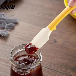 KOQZM Silicone Mini Kitchen Spatula Cream Butter Cake Spatula Mixing Batter Scraper Brush Butter Mixer Fits All Kinds Of Jars And Cans