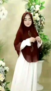 JUMBO Khimar SYARI 2 LAYER CERUTY Hijab Instan PAYET LV CANTIK Lembut Terbaru Jilbab Instan Model Baru