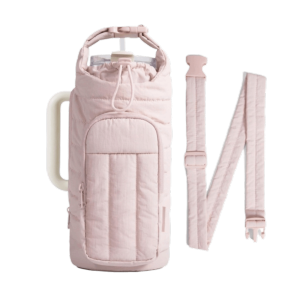 DAWEIF with Strap Water Bottle Holder Bag Water-resistant Portable Carrier Bag Large Capacity Gym Accessories for Women