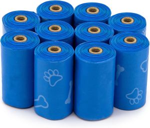 BestSupplies Poop Bags for Dogs - Assorted Colors 150 Count Scented Leak-proof Easy-Tear perforations 15 Thick Bags per roll Outdoor Walking & Travel Fits Standard Holders