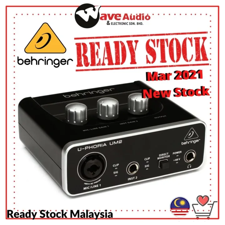 Behringer U-Phoria UM-2 USB Audio Interface (UM2)
