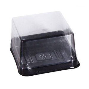 PERNEAKY Plastic Golden Wedding Gift Moon Cake Muffins Egg-Yolk Puff Festive Party Supplies Cupcake Container Mooncake Boxes Packaging Box