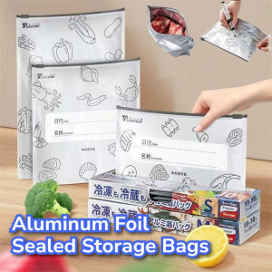 Aluminium Foil Bag Reusable Fresh Keeping Bag Cooler Bag Frozen Food Sealing Bag Refrigerator Storage Bag