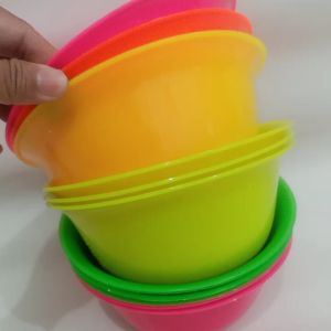 6Pcs Mangkok Bakso Plastik 6.5 Ins Warna
