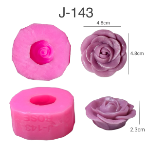 แม่พิมพ์ขนม กุหลาบ 3มิติ กุหลาบวาเลนไทน์ สวยทุกแบบ ทำวุ้น ทำขนมได้ J-143