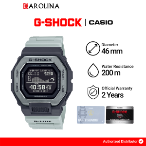 Jam Tangan Pria Casio G-Shock GBX-100TT-8D Digital Grey Dial Blue Resin Band
