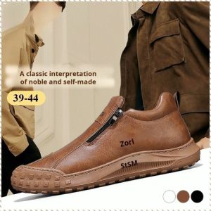 รองเท้าหนังอย่างเป็นทางการ อินเทรนด์ รองเท้าหนังผู้ชาย ทั้งภายในและภายนอก กันกระแทก หนังลูกวัว