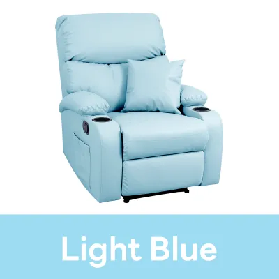 Future Living Recliner รีไคลเนอร์ โซฟาปรับนอน โซฟาดูหนัง เก้าอี้พักผ่อน รุ่น Huggo มีช่องที่วางแก้ว