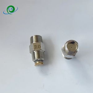 60-degree spray nozzle 1/8 NPT size for the automotive industry. Used with methanol to enhance its de-icing properties. Methanol/water spray nozzle.