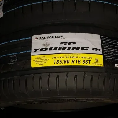 Dunlop Touring R1 Ukuran 185/60 R16 - Ban Mobil Geely MK Toyota Vitz Yaris
