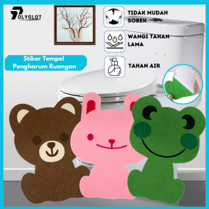 Stiker Pewangi Penghilang Bau Toilet Kamar Mandi dengan Gambar Karakter Lucu