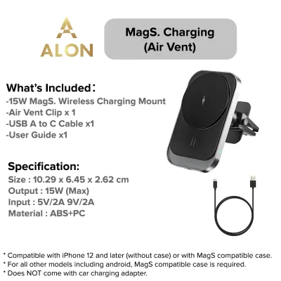 (SG) Joyroom/ALON 360° Car Phone Holder for Dashboard/Windscreen/Curved Dashboard Bracket mount