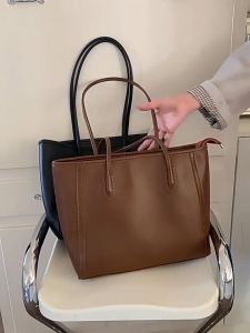 T02# Quality PU leather women tote bag Large capacity shoulder bags for office travel women bag