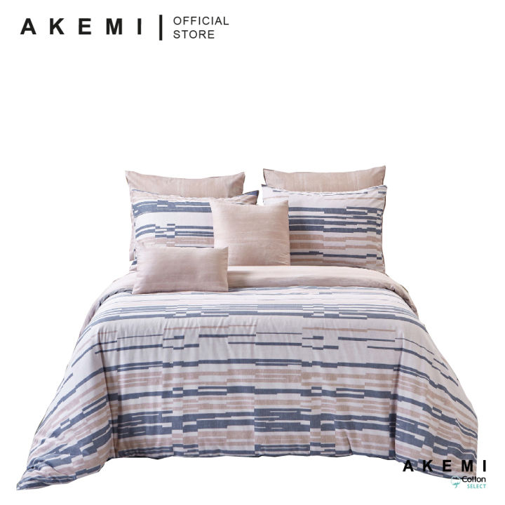 AKEMI Cotton Select Sincere Quilt Cover Set 730TC (Super Single/ Queen