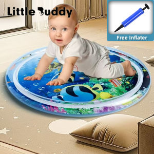 Baby Water Mat Play Mat Inflatable Thicken PVC Safety Cushion Toddler Fun Activity Play Center
