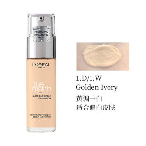 2025 ลอรีอัล Loreal รองพื้นชนิดน้ำที่สมบูรณ์แบบไร้ที่ติ รองพื้นคอนซีลเลอร์ให้ความชุ่มชื้นโดยไม่ต้องแต่งหน้า 30ML N1 N1.5