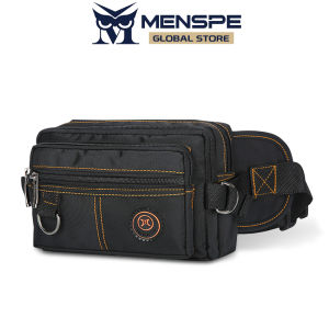 MENSPE Mens Waist Bag Multi Functional Chest Bag Waterproof Sports Bag Large Capacity Casual Bag Street Bag Portable Messenger Bag Fitness Bag Travel Bag Business Bag For Men Women