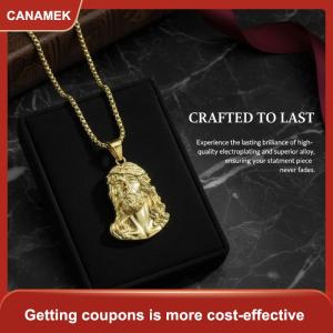 【CANAMEK】 Thời Trang Mạ Vàng Punk Đầu Vòng Cổ Cho Nam Giới Phụ Nữ Hip Hop Mặt Dây Chuyền Chuỗi Phù Hợp Cho Lễ Hội Và Các Bên