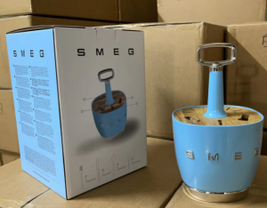 NEW SMEG Cutlery caddy / holder in Cream/Black Italian  knife and spoon holder knife and fork holder Pemegang pisau dan garpu