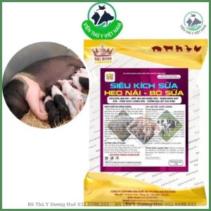 Siêu Kích Sữa Heo Nái Ngăn Ngừa Mất Sữa Tăng Chất Lượng Sữa Chống Bại Liệt Sau Khi Sinh Hàng Chuẩn Công Ty VIỆN THÚ Y VIỆT NAM Sản Phẩm Bột Cho Heo Con Giải Pháp Dinh Dưỡng Cho Gia Súc - Lazada