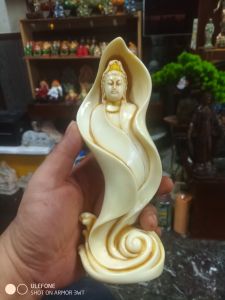 Tượng diện phật bà quan thế âm bồ tát   cao  18cm
