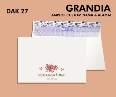 AMPLOP KONDANGAN NAMA DAN ALAMAT ELEGAN CANTIK & AESTETIK DAK 25 - DAK 32