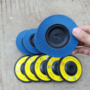 Amplas Susun Gerinda 4 Inch Grid 80 100 120 150 180 240 400 Flap Disc Besi Stainless